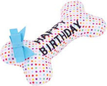 Load image into Gallery viewer, Birthday Squeaky Bone Toy