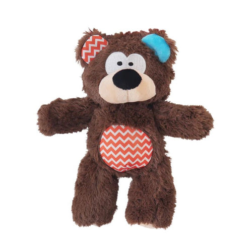 Rosewood Super Tough Rope Core Plush Bear with squeaker