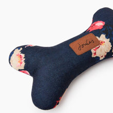 Load image into Gallery viewer, Joules Plush Dog Print Bone Squeaky Dog Toy