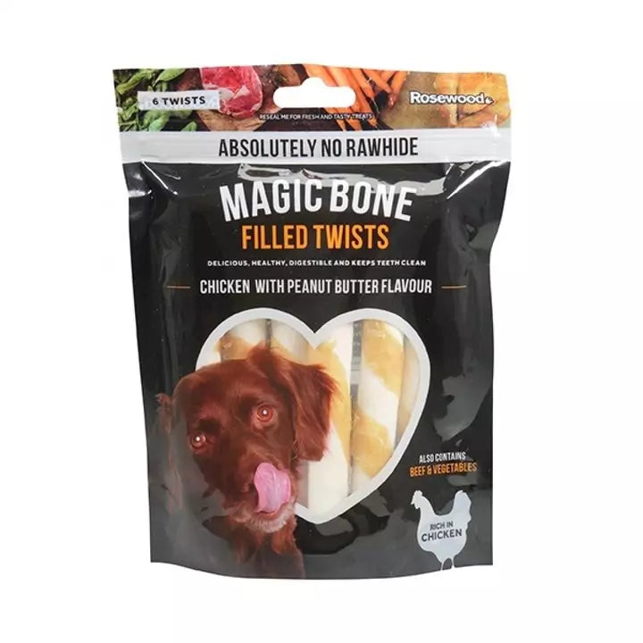 Rosewood Magic Bone Magic Twists (Rawhide free)