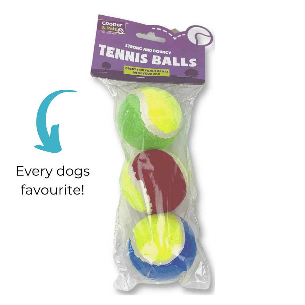 3 Pack Tennis Balls – Dog Box Boutique