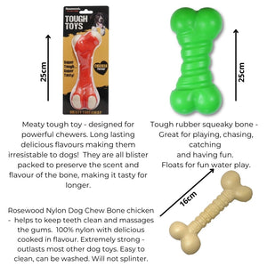 TOUGH CHEWER - 5 item Dog Gift Box